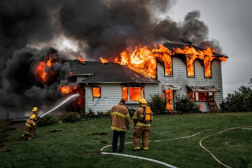Burning Building Arson Charge